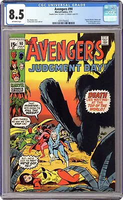 Buy Avengers #90 CGC 8.5 Double Cover 1971 4391056002 • 183.89£