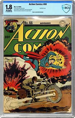 Buy Action Comics #66 CBCS 1.8 1943 21-2529087-002 • 656.20£