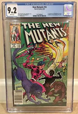 Buy New Mutants #16 Cgc 9.2 1st Appearance Of Thunderbird 2 Later Becomes Warpath • 47.97£