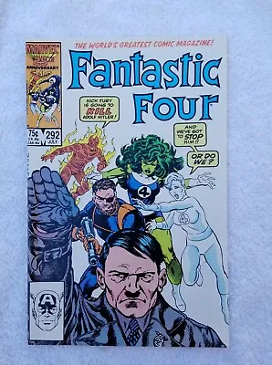 Buy Fantastic Four #292 NM Marvel Comics Hitler WW2 She-Hulk Incredibly Beautiful  • 80.43£
