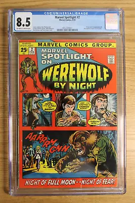 Buy Marvel Spotlight #2 (Marvel, 1972) Origin & 1st App Werewolf By Night CGC 8.5 • 599.63£