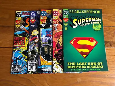 Buy Action Comics 687 (die Cut Cover), 688, 689, 690 & 691. All Nm Or Nm- Cond. 1993 • 4.25£