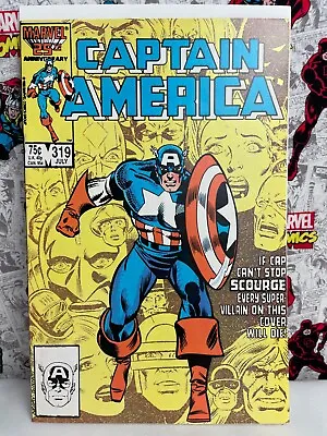 Buy Captain America #319 - Marvel 1986 - Origin Diamondback, Multiple Deaths VF / NM • 8.03£