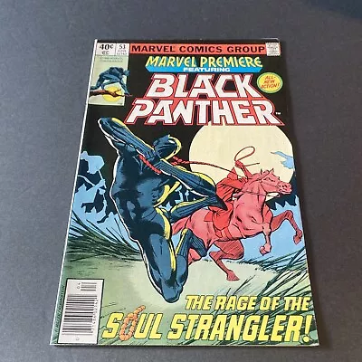 Buy Marvel Premiere #53 Newsstand Key  Black Panther Defeats The Kkk Marvel 1980 • 11.83£