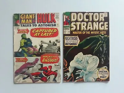 Buy Tales To Astonish 61 Hulk 1964 Dr Strange 170 Marvel Comics 1969 • 38.01£