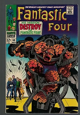 Buy Marvel Comics Fantastic Four 68 6.5 FN+ 1967 Destroy The FF4 • 35.99£