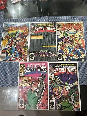 Buy Marvel Secret Wars (1984) # 1, 4, 5, 6, 12 Marvel Comic Book Lot • 47.36£