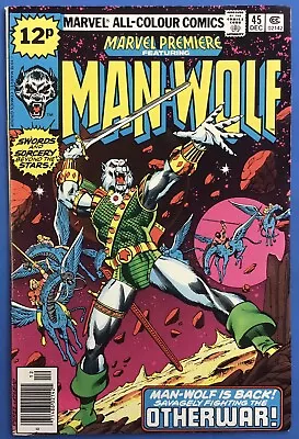 Buy Marvel Premiere Feat. Man-Wolf No. #45 December 1978 Marvel Comics VG • 25£