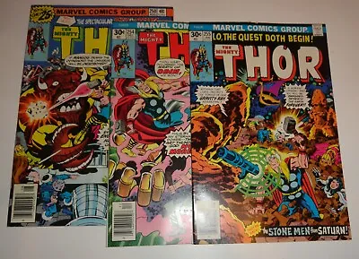 Buy Thor #250,254,255 Kirby Buscema Vf/vf+ 1976/77 • 23.31£