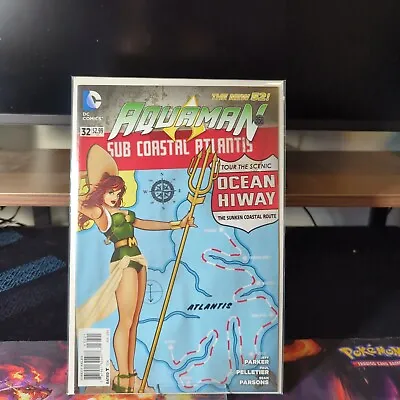 Buy Aquaman #32 DC Bombshells Variant Cover Mera DC Comic Book August 2014 VG • 4£