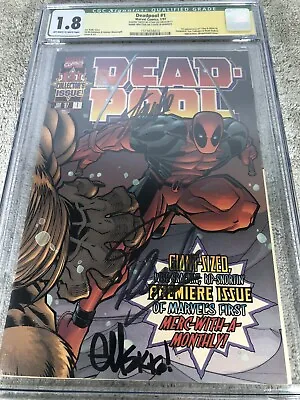 Buy Deadpool 1 CGC 1.8 2XSS McGuinness Stan Lee 1997 Wraparound Cover • 319.80£