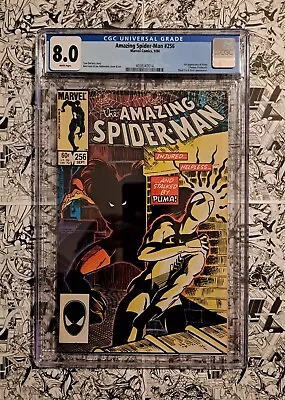 Buy 🔥amazing Spiderman #256 Cgc 8.0 White Pages First Appearance Of Puma Key Book🔥 • 38.79£