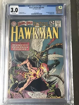 Buy Brave And The Bold #42 Hawkman Silver Age Vintage DC Comic 1962 CGC 3.0 • 51.96£