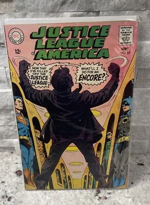 Buy Justice League Of America #65 KEY 2nd App Of Starro Silver Age 1968  Low Grade • 9.49£