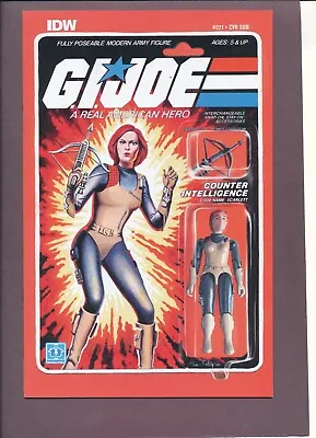 Buy G.I. Joe 221 Cover A NM+ 9.6  IDW Scarlett Action Figure Variant Cover • 17.41£