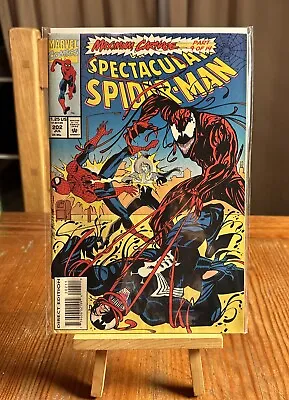 Buy Spectacular Spider-Man #202 FN Marvel Comics 1993 Maximum Carnage Pt. 9 • 3.99£