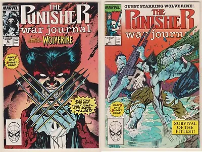 Buy The Punisher War Journal #6-7 (1988 Series) The Punisher Vs Wolverine  2 Pt Saga • 28.95£