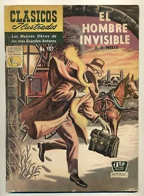 Buy CLASICOS ILUSTRADOS #107 El Hombre Invisible, La Prensa Comic 1961 • 11.92£