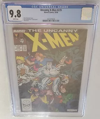 Buy Uncanny X-Men #235 CGC 9.8 1988 1st App. Genosha D • 99.94£