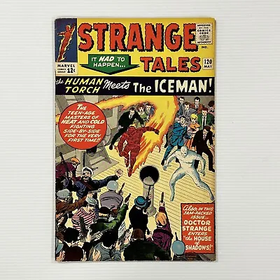 Buy Strange Tales #120 1964 VG+ 1st Iceman And Human Torch Crossover Cent Copy • 48£