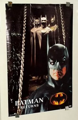 Buy Original Michael Keaton Batman Returns Movie 35x23  DC Detective Comics Poster 1 • 25.12£