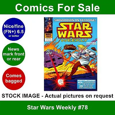 Buy Star Wars Weekly #78 Comic - Nice FN+ 22 August 1979 - Marvel UK • 4.99£