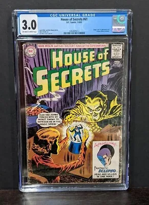 Buy House Of Secrets #61 CGC 3.0 1963 DC - 1st Appearance Of Eclipso  • 186.69£