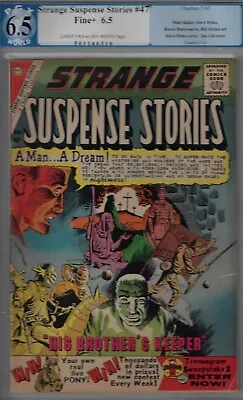 Buy Strange Suspense Stories #47-PGX 6.5 -FINE ++1960 CHARLTON STEVE DTKO CVR & ART • 240.48£