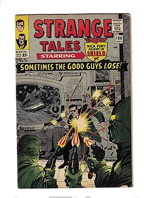 Buy Strange Tales #138, 1st Appearance Eternity; Dr. Strange, Nick Fury Great Copy! • 56.92£