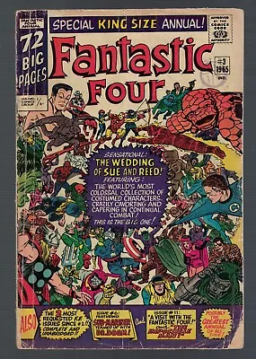 Buy Marvel Comics Fantastic Four Annual 3 King Size VG- 3.5 1965 • 59.99£