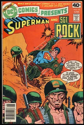 Buy Dc Comics Presents #10 1979 Vf+ Superman And Sgt Rock & Easy Company • 11.94£
