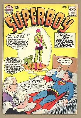 Buy Superboy 83 VG- 1st App. KRYPTONITE KID + DOG! 1960 DC Comics U671 • 19.99£