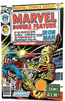 Buy MARVEL DOUBLE FEATURE #17 Aug 1975 Tales Of Suspense #93 Reprint Captain America • 8£