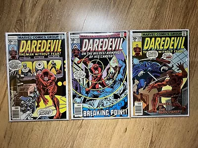 Buy Daredevil #146 #147 #148 (1977) Bullseye, Purple Man, Death Stalker, 3 Issue Lot • 25£