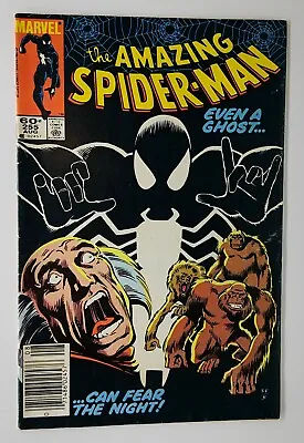 Buy Amazing Spider-Man #255 Newsstand FN 1st Black Fox 1984 • 10.50£