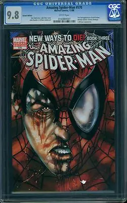 Buy Amazing Spider-man 570 CGC 9.8 Variant Cvr Modern Age Key Marvel Comic IGKC L@@K • 72.24£