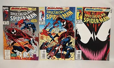 Buy Spectacular Spider-Man (1993) Marvel Comic Lot Set #201 202 203 Maximum Carnage  • 15.76£