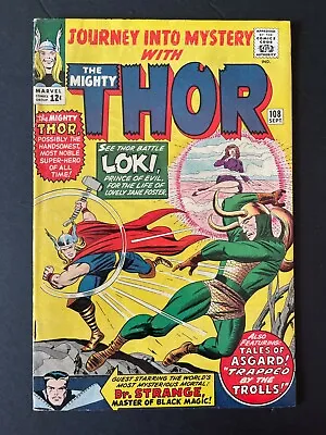 Buy Journey Into Mystery #108 - At The Mercy Of Loki, Prince (Marvel, 1962) VF- • 121.41£