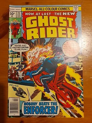 Buy Ghost Rider #22 Feb 1977  VGC/FINE 5.0 1st Appearance Of Enforcer • 4.99£
