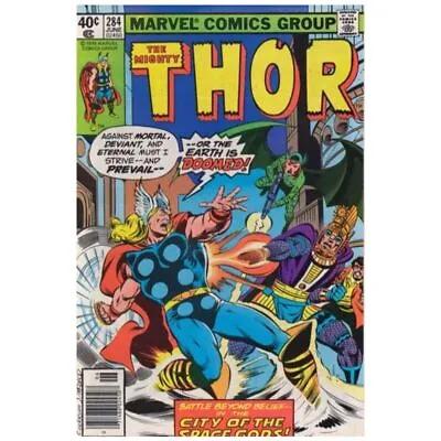Buy Thor (1966 Series) #284 Newsstand In Fine + Condition. Marvel Comics [l^ • 5.93£