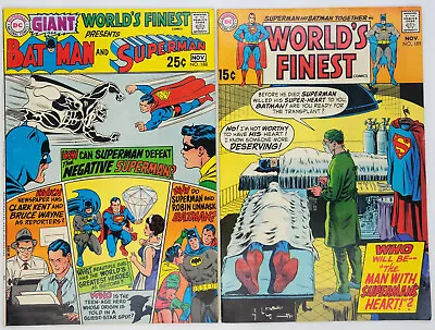 Buy World's Finest Comics #188, 189 (2-iss Lot) 1969 5.0-6.0 64-Page Giant (G 64) • 15.77£