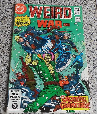 Buy Weird War Tales 97 2nd Creature Commandos DC 1981 Bronze Age Horror Key Issue • 22.50£