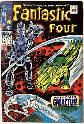 Buy Fantastic Four #74 Galactus And Silver Surfer Appearance, Lee/Kirby *FN* • 55.96£