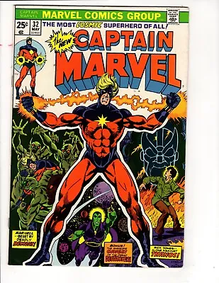 Buy Captain Marvel #32 (Marvel,1974)(THIS BOOK HAS MINOR RESTORATION SEE DESCRIPTION • 17.59£