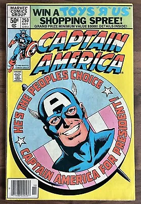 Buy 1980 Marvel Captain America #250 Captain America For President • 19.79£