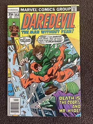 Buy DAREDEVIL #153 (Marvel, 1978) Cobra & Mr. Hyde ~ 1st Ben Urich ~ Newsstand • 10.35£