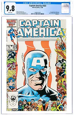 Buy Captain America #323 Cgc 9.8 1986 Marvel 1st App. Of John Walker Super Patriot • 217.77£