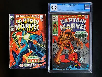 Buy MARVEL SUPER-HEROES 13 & CAPTAIN MARVEL 18 CGC 9.2  WP -1st Carol Danvers/Powers • 196.40£