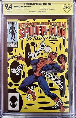 Buy Spectacular Spider-Man #99 CANADIAN - CBCS 9.4 - SIGNED Milgrom - 1st Spot Cover • 198.75£