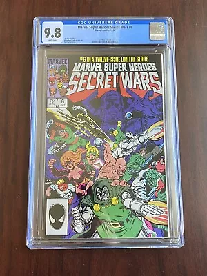 Buy Marvel Super Heroes Secret Wars #6 (1984) CGC 9.8 : Incredible Cover! • 102.78£